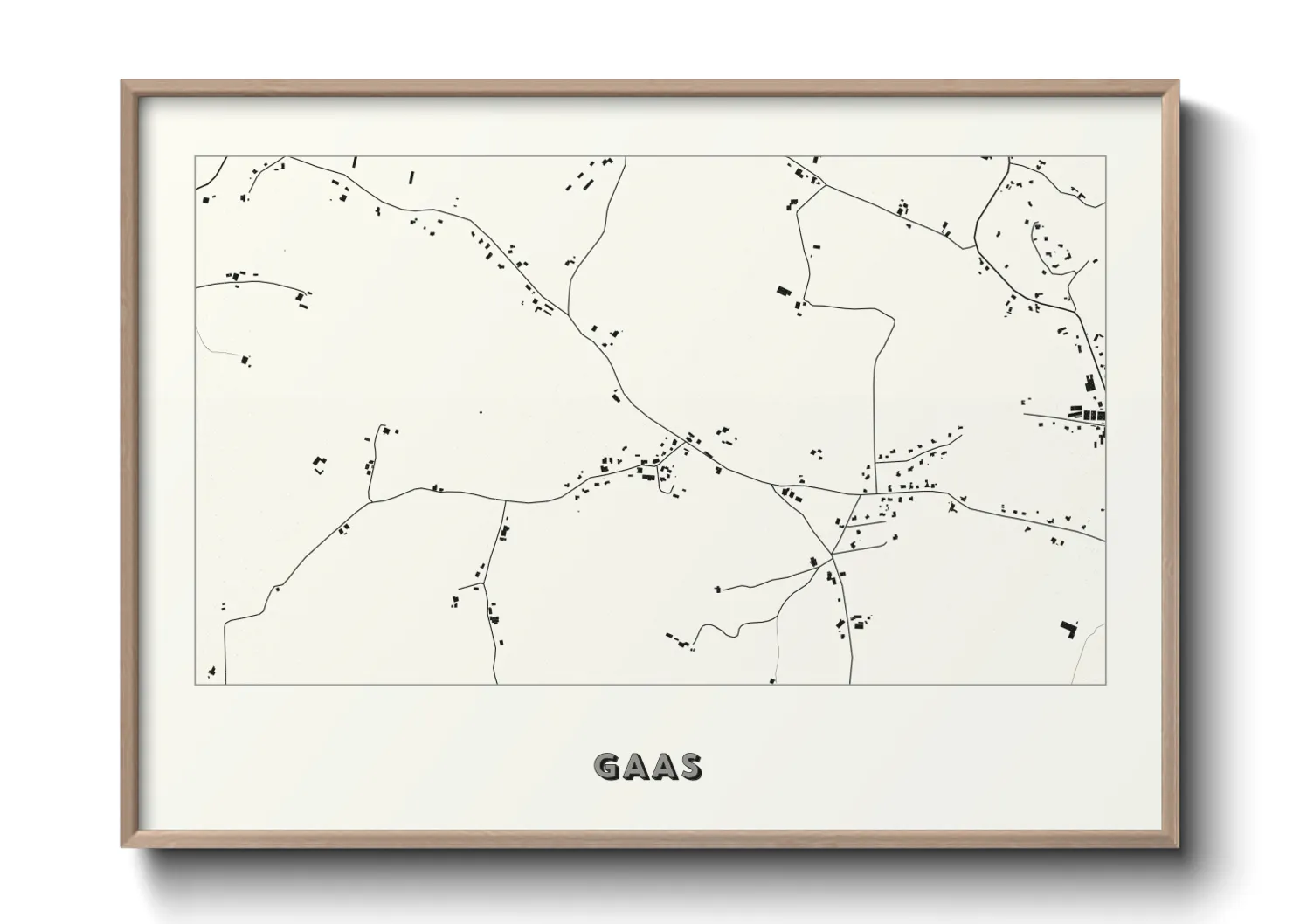 Une affiche de carte sur Gaas