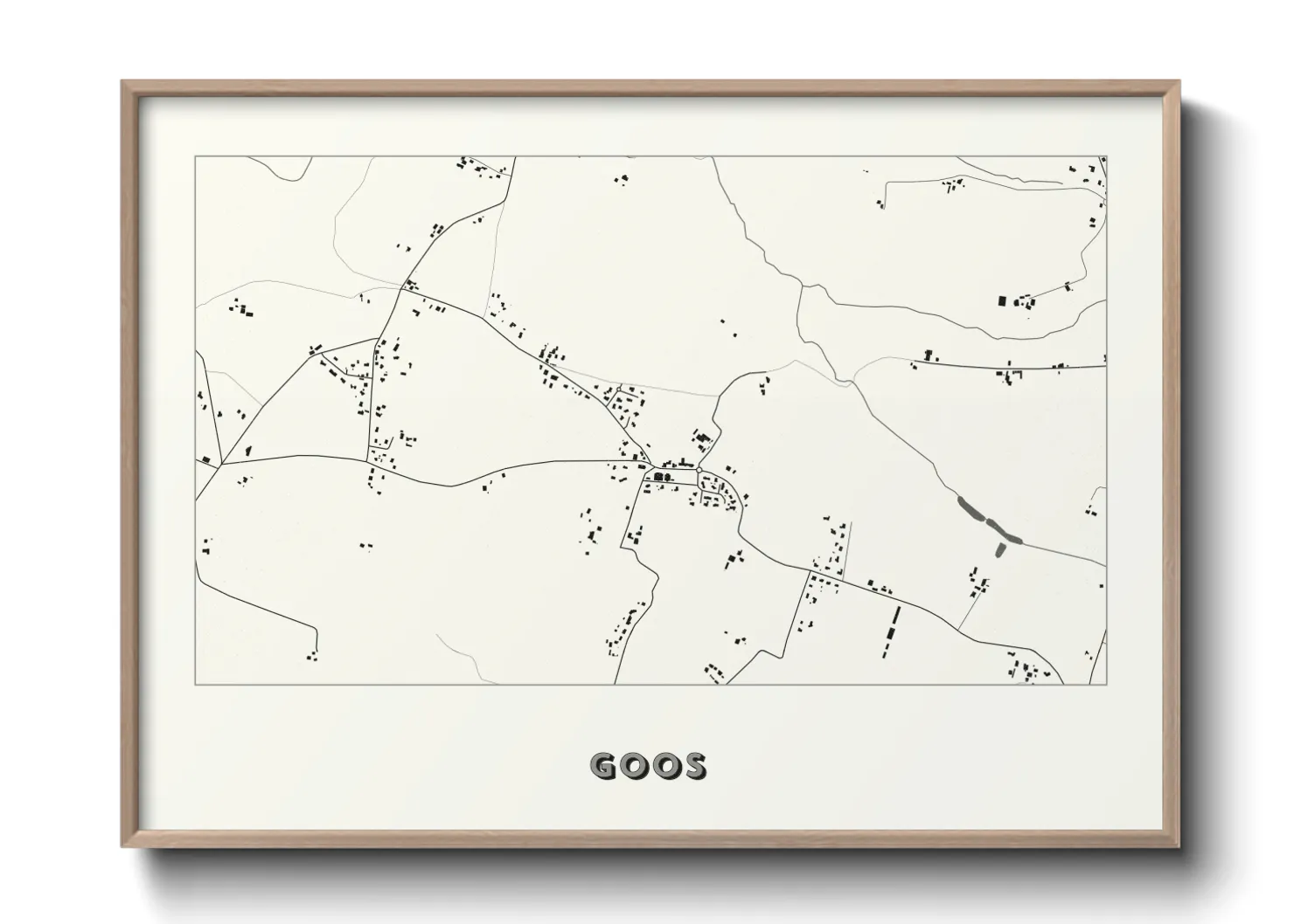 Une affiche de carte sur Goos
