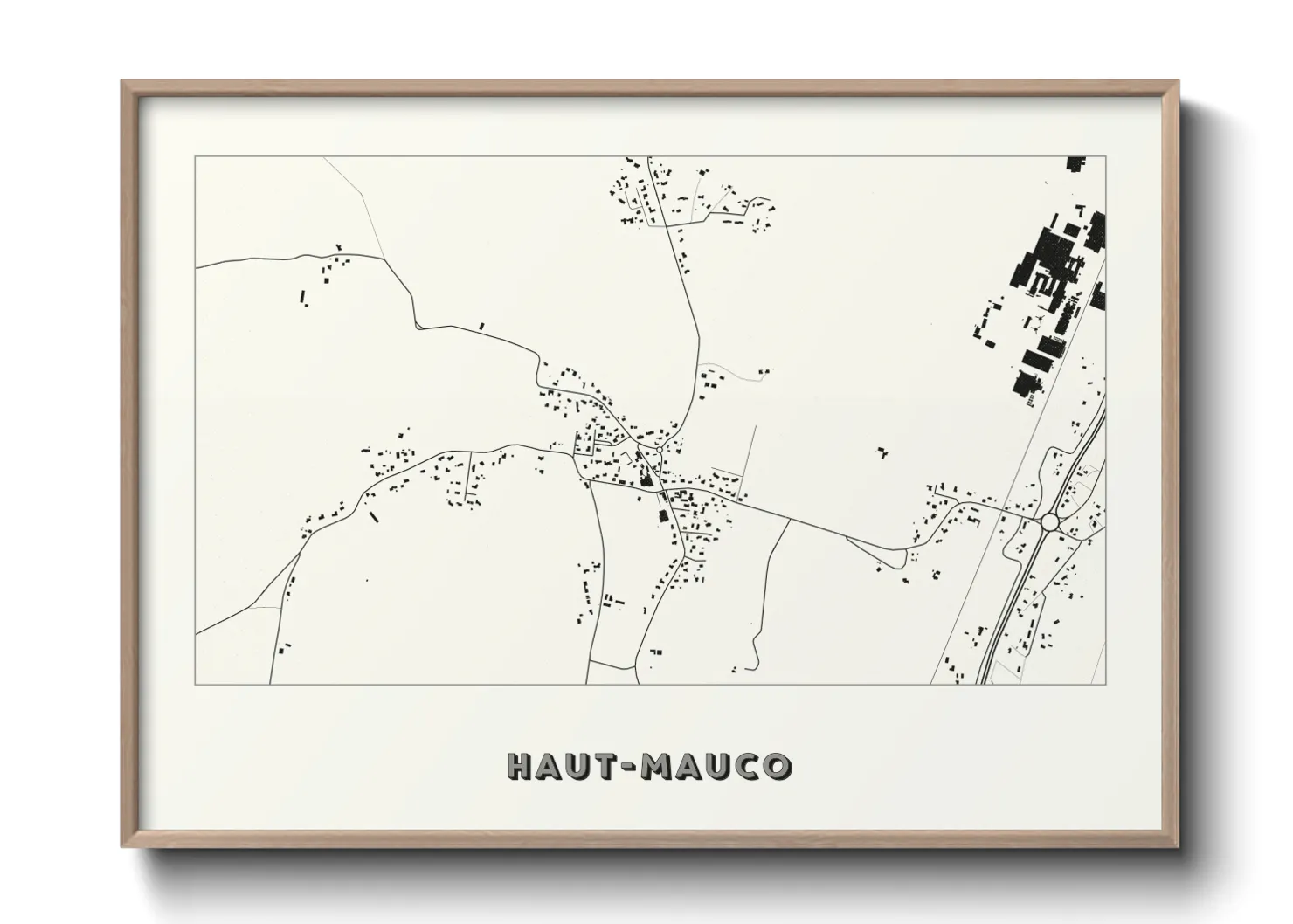 Une affiche de carte sur Haut-Mauco
