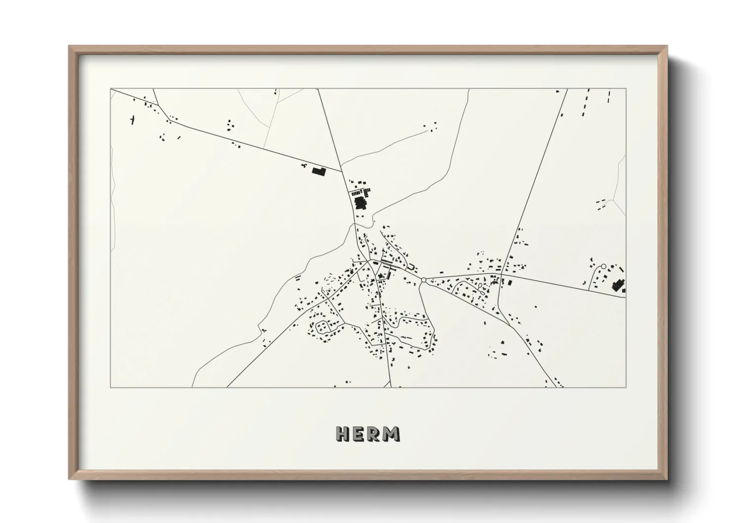 Une affiche de carte sur Herm