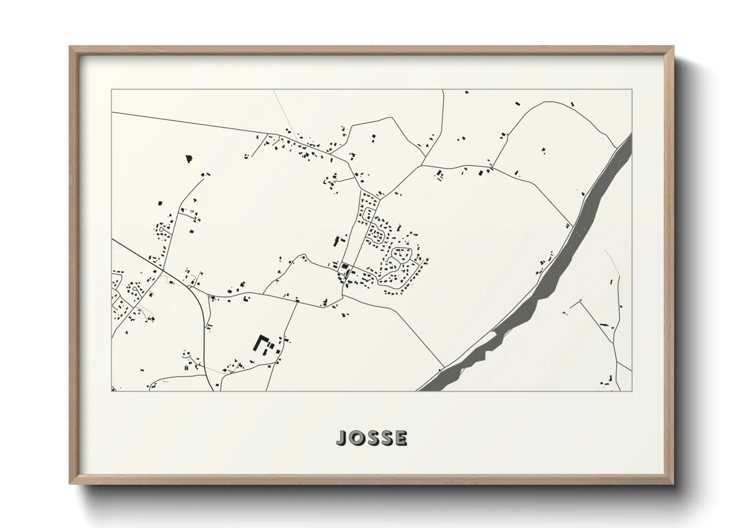 Une affiche de carte sur Josse