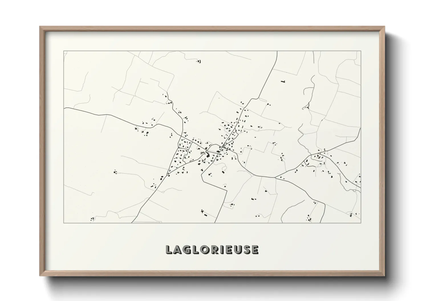 Une affiche de carte sur Laglorieuse