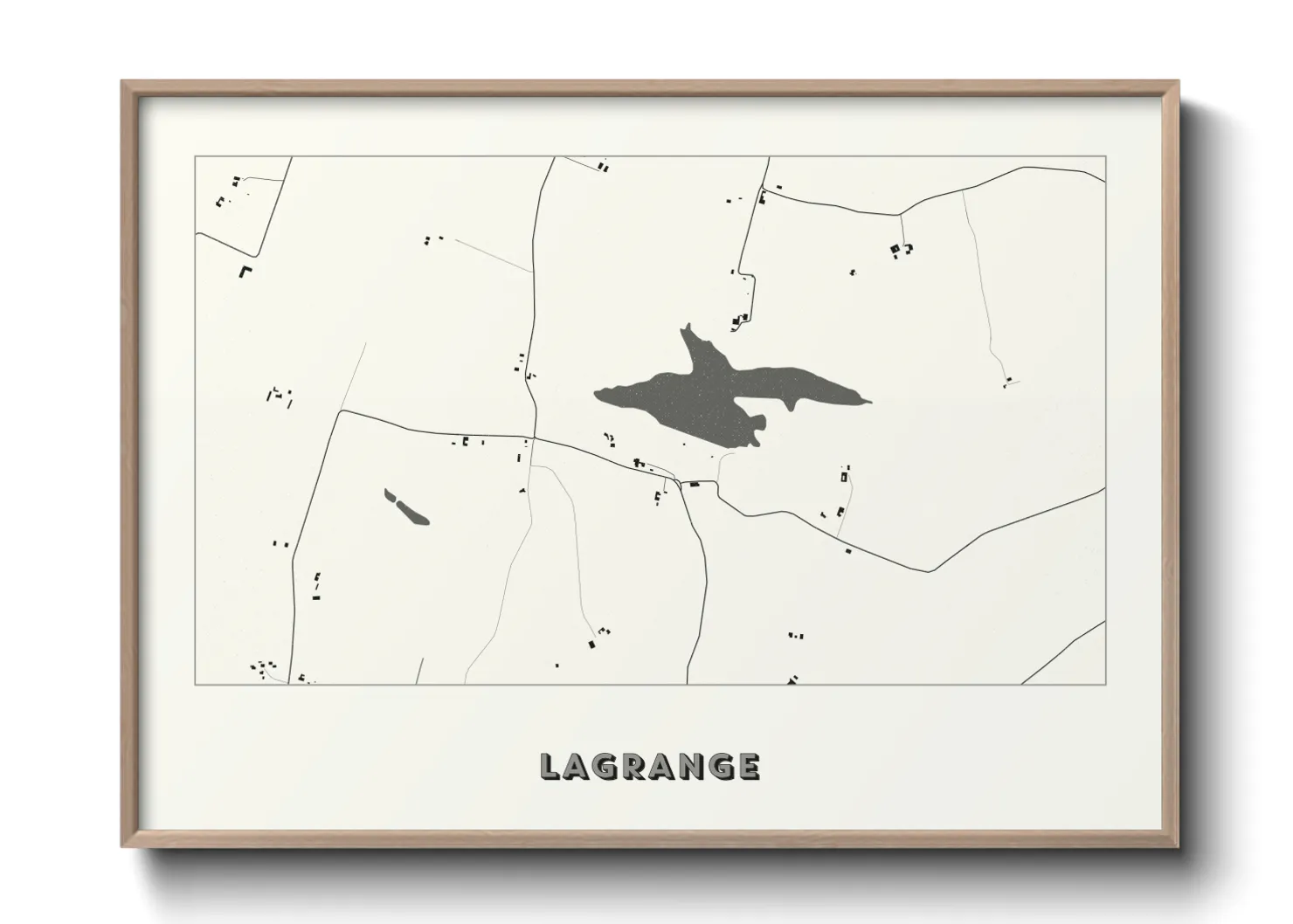 Une affiche de carte sur Lagrange