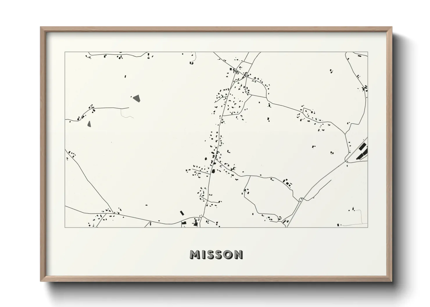 Une affiche de carte sur Misson