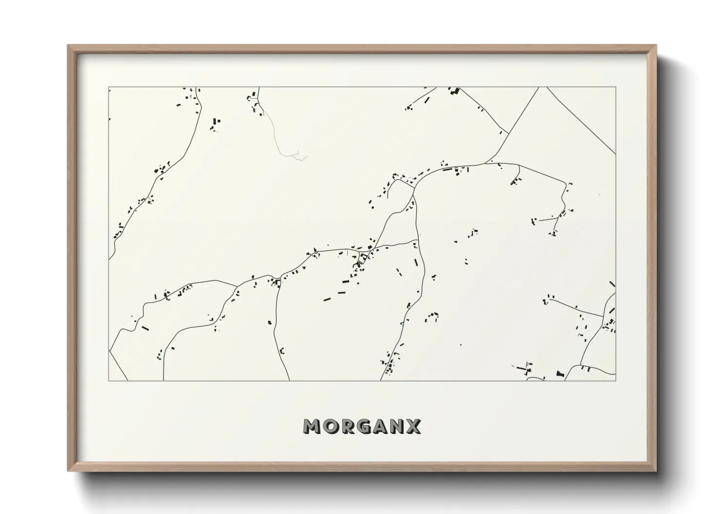 Une affiche de carte sur Morganx