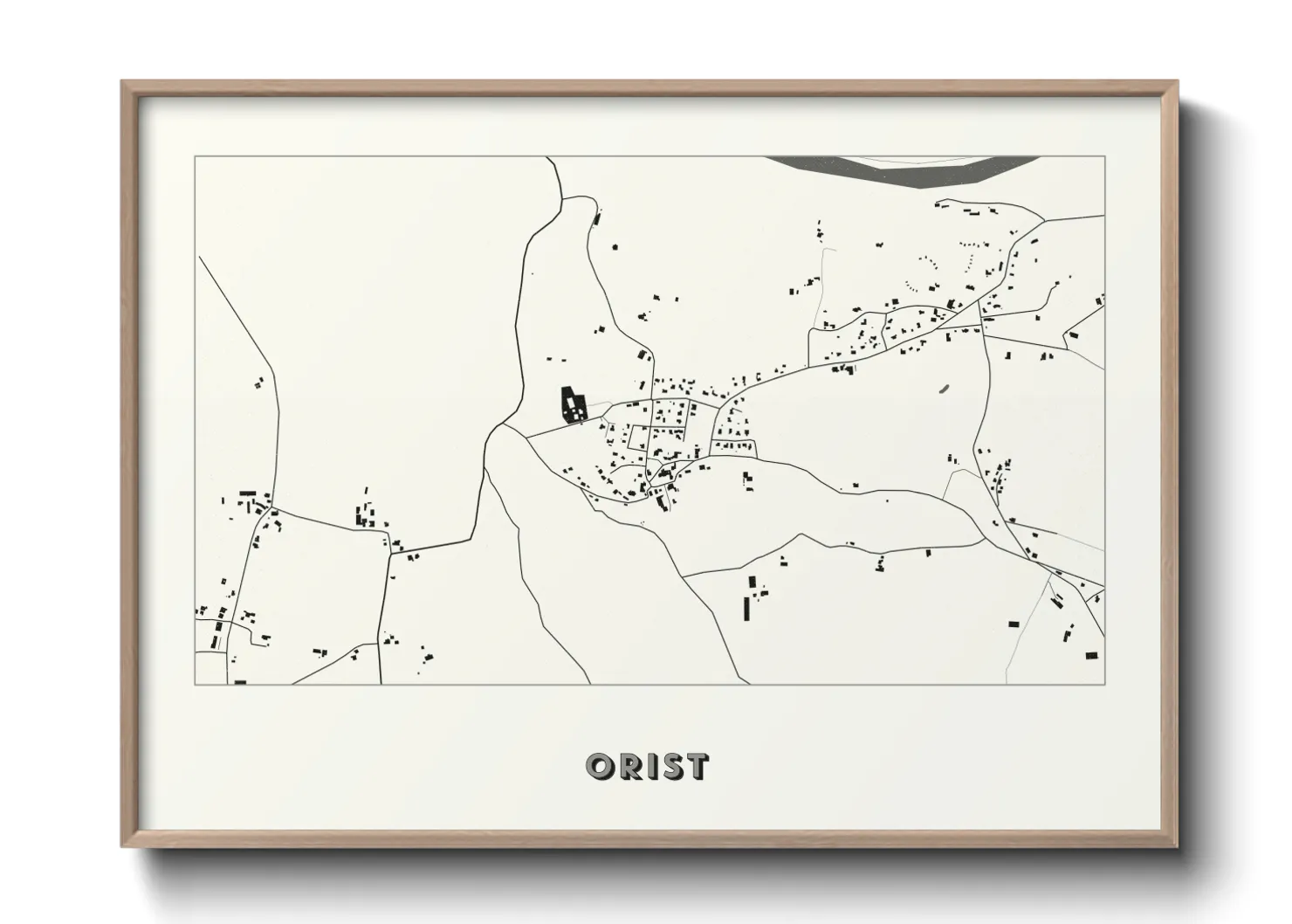 Une affiche de carte sur Orist