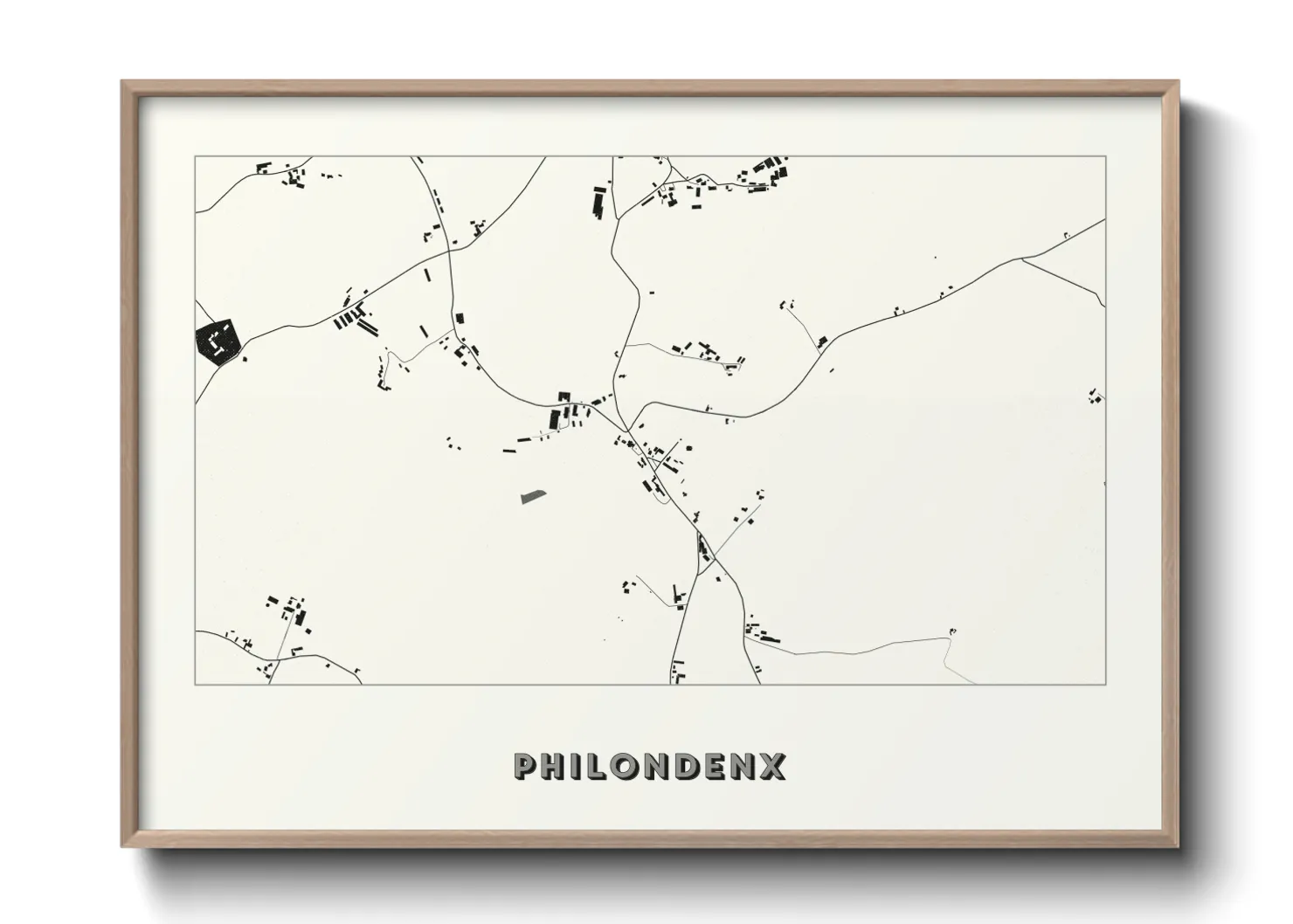 Une affiche de carte sur Philondenx