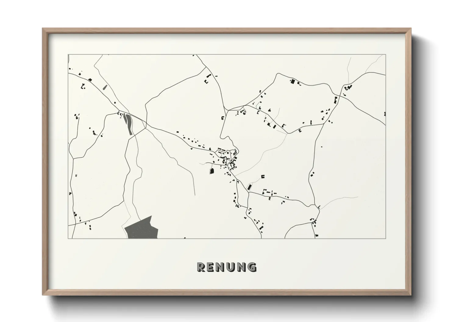 Une affiche de carte sur Renung