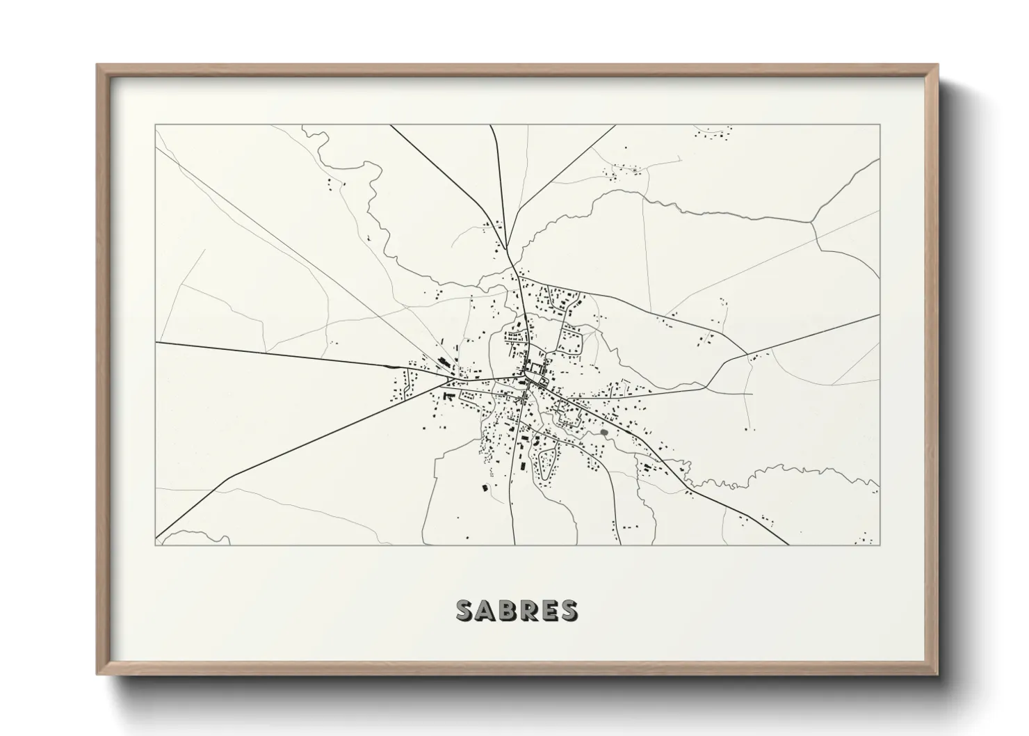 Une affiche de carte sur Sabres