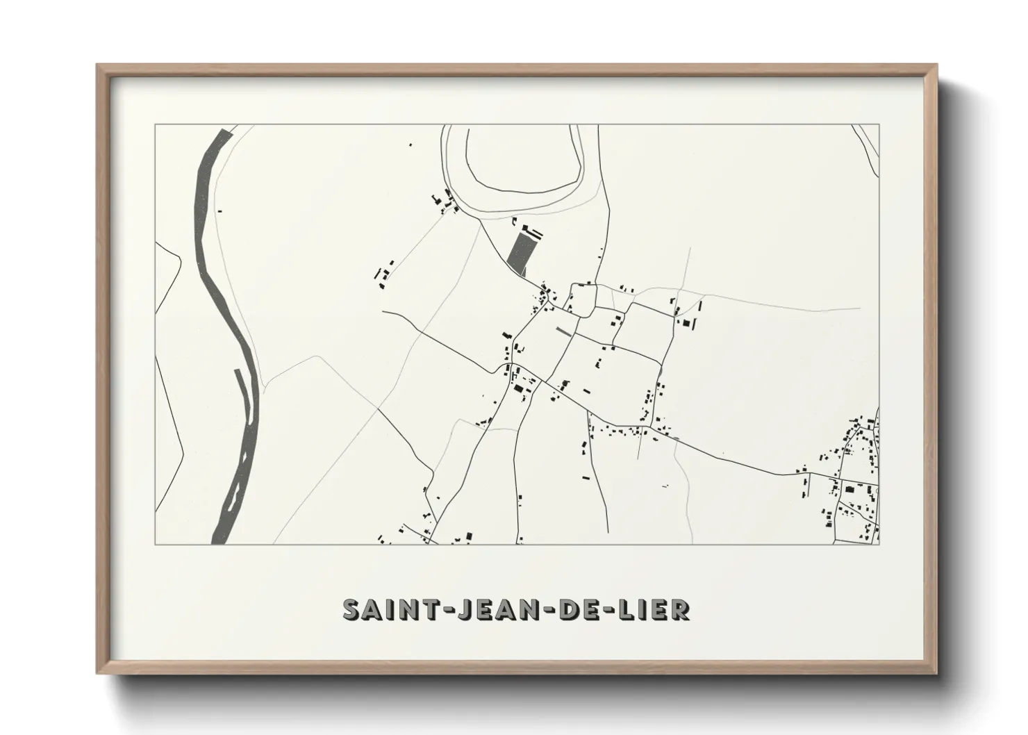 Une affiche de carte sur Saint-Jean-de-Lier