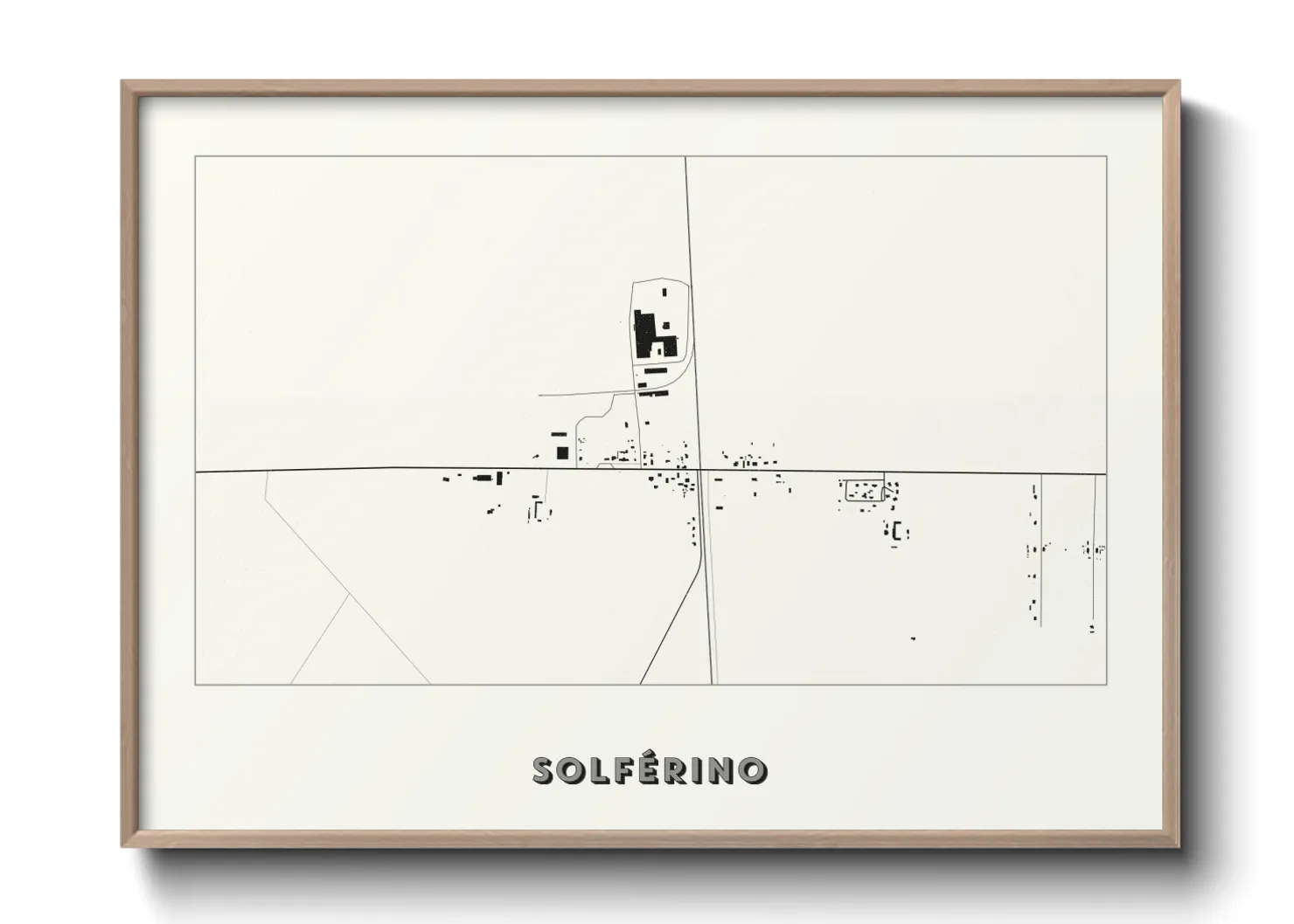 Une affiche de carte sur Solférino