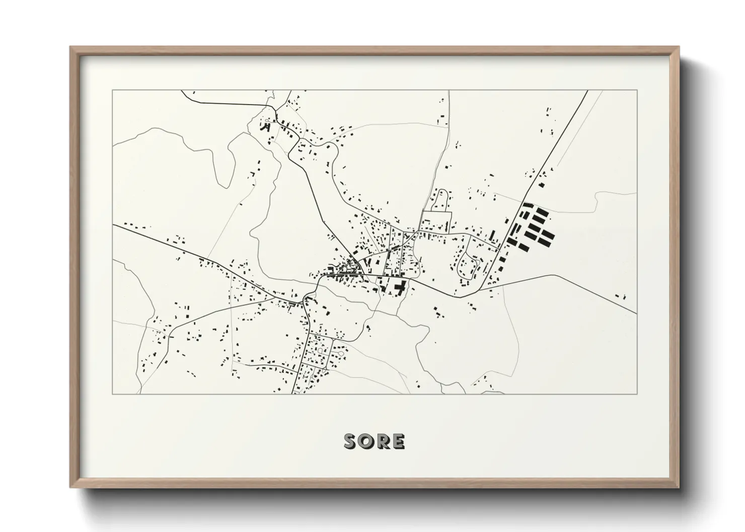Une affiche de carte sur Sore