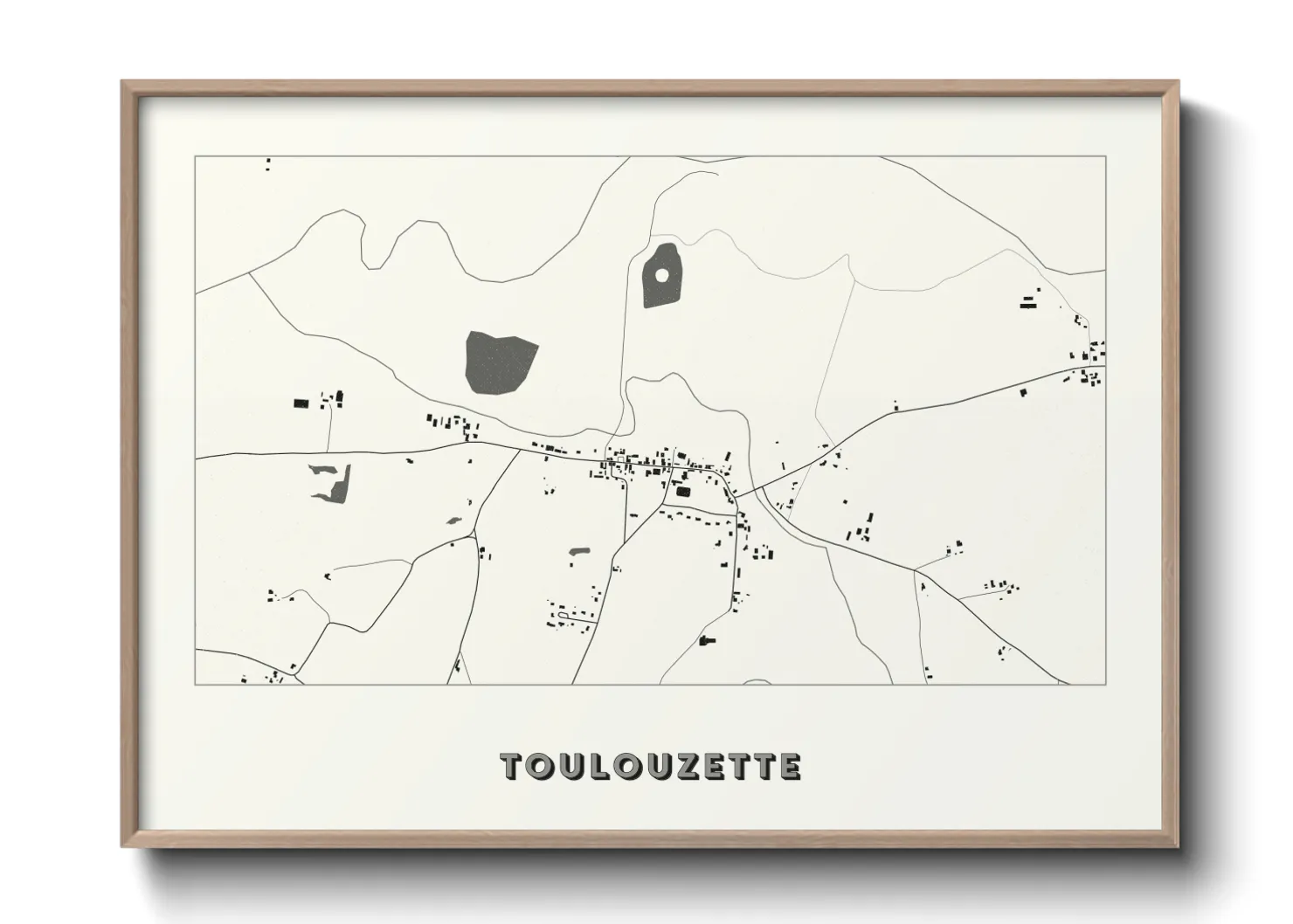Une affiche de carte sur Toulouzette