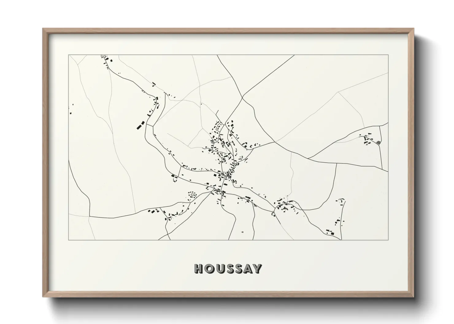 Une affiche de carte sur Houssay