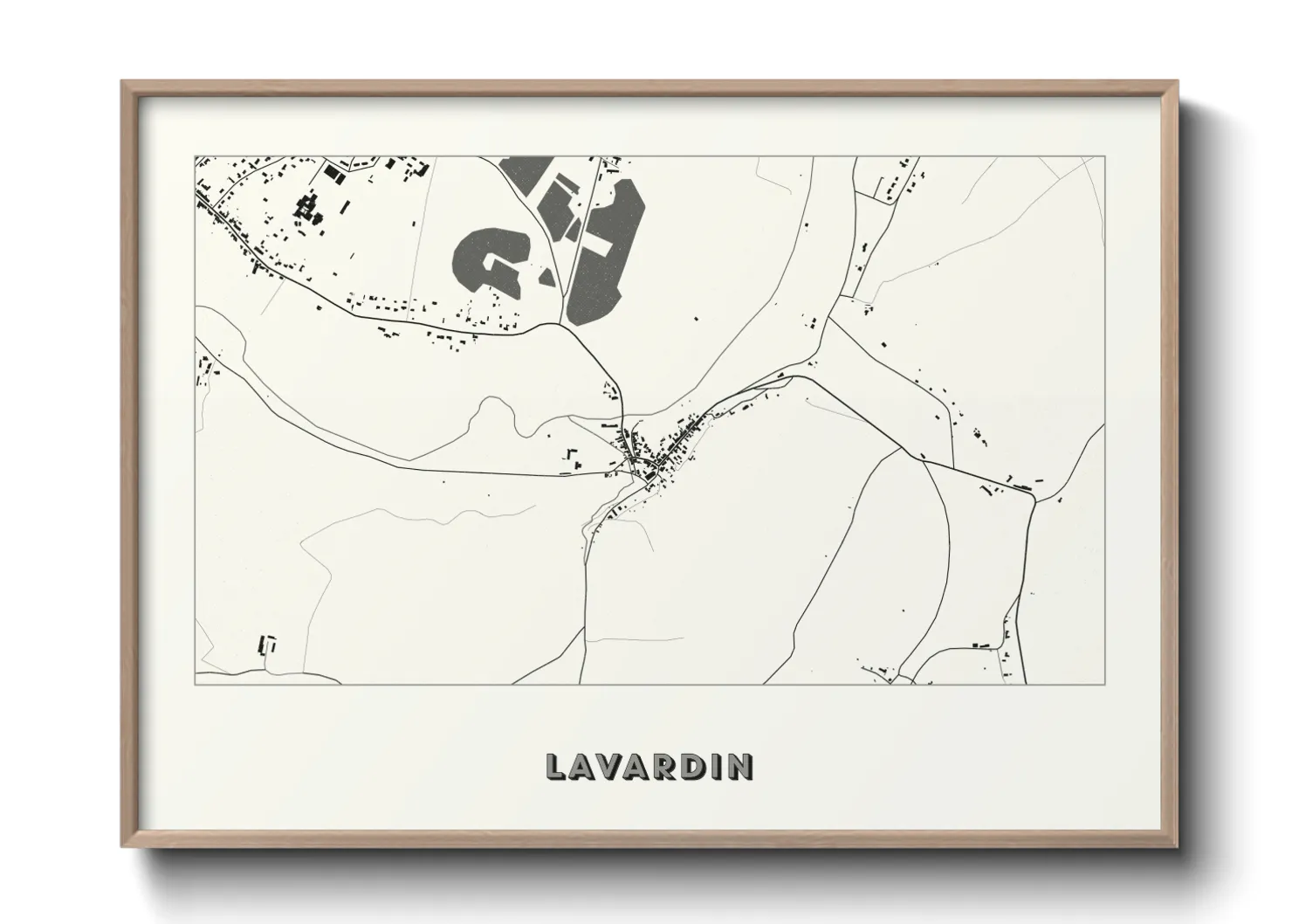 Une affiche de carte sur Lavardin