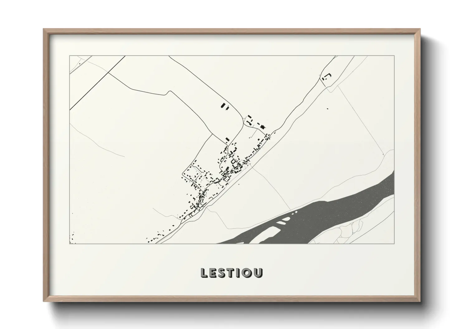 Une affiche de carte sur Lestiou