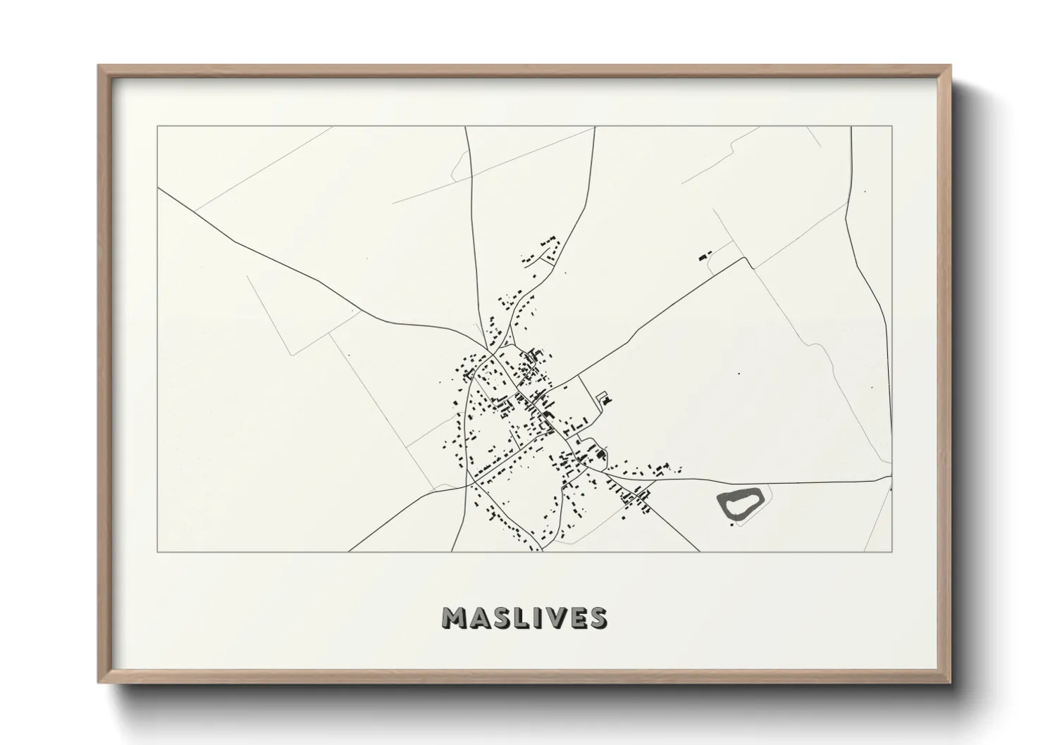 Une affiche de carte sur Maslives