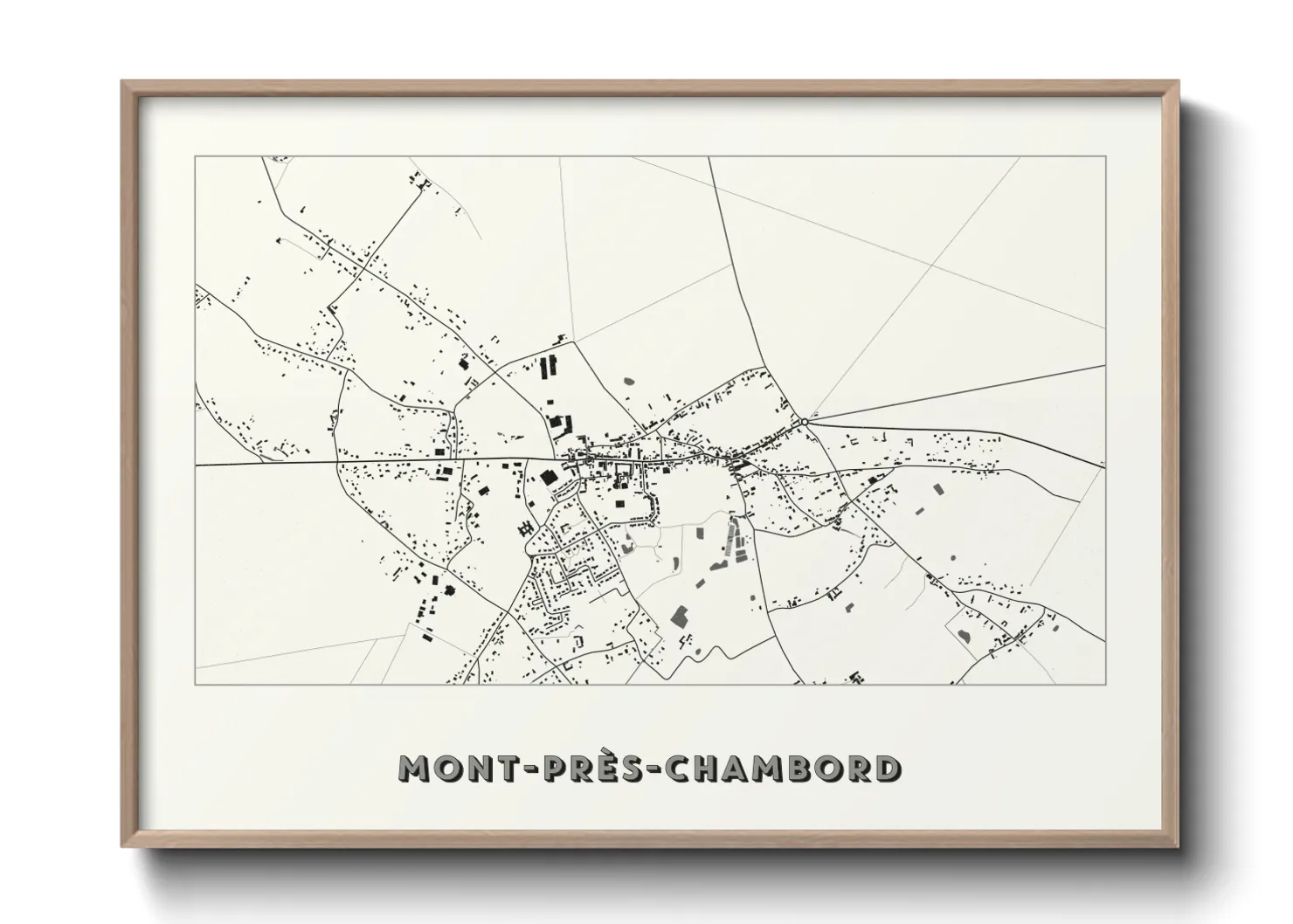 Une affiche de carte sur Mont-près-Chambord