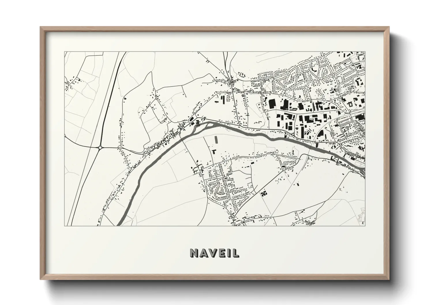 Une affiche de carte sur Naveil
