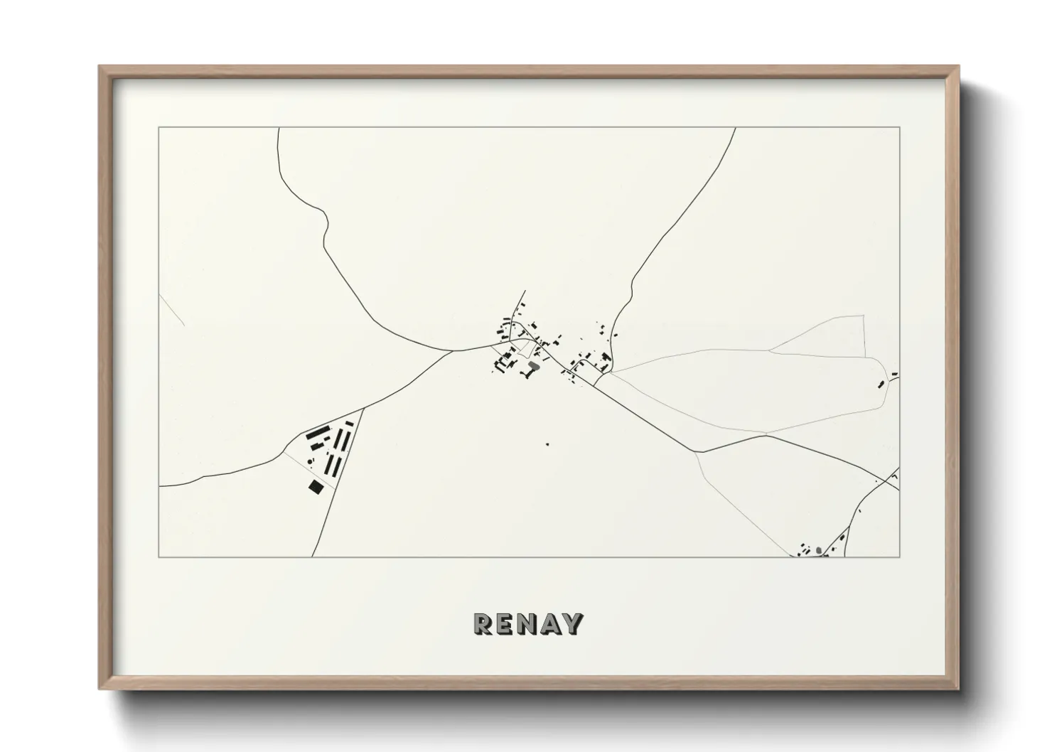 Une affiche de carte sur Renay