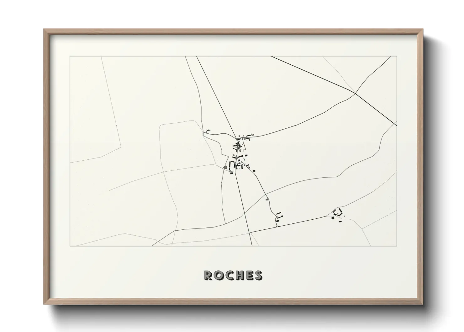Une affiche de carte sur Roches