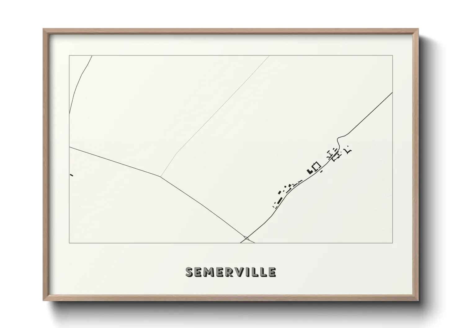 Une affiche de carte sur Semerville