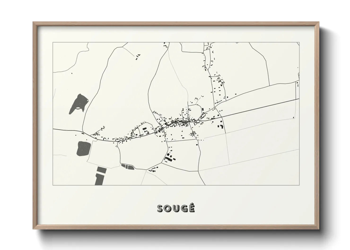 Une affiche de carte sur Sougé