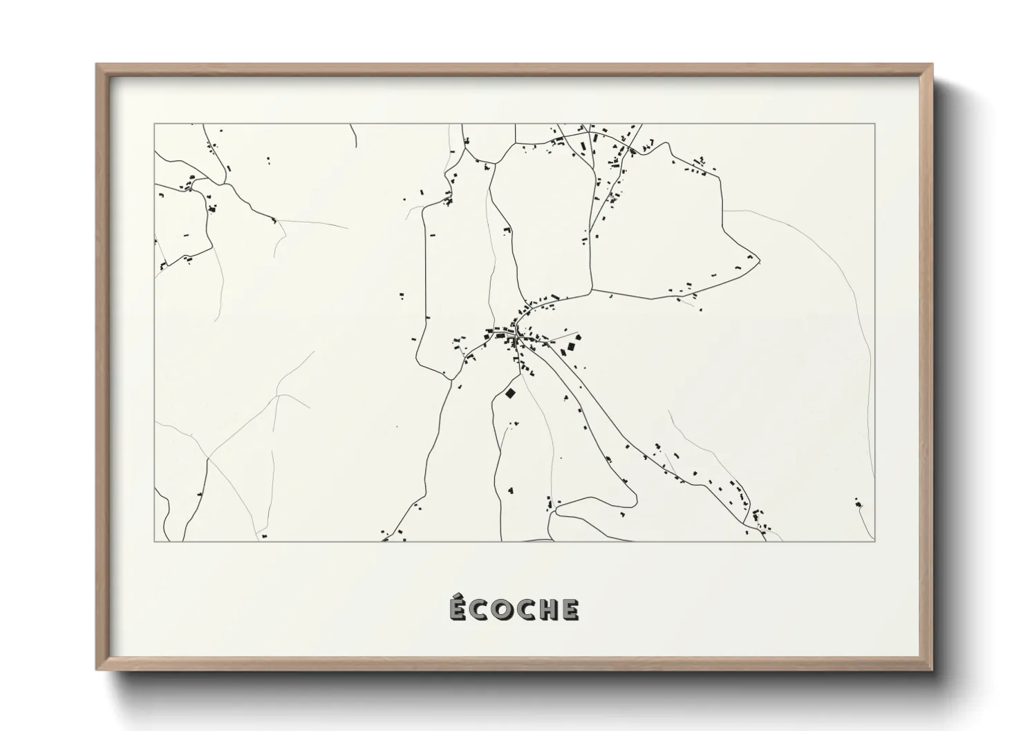 Une affiche de carte sur Écoche