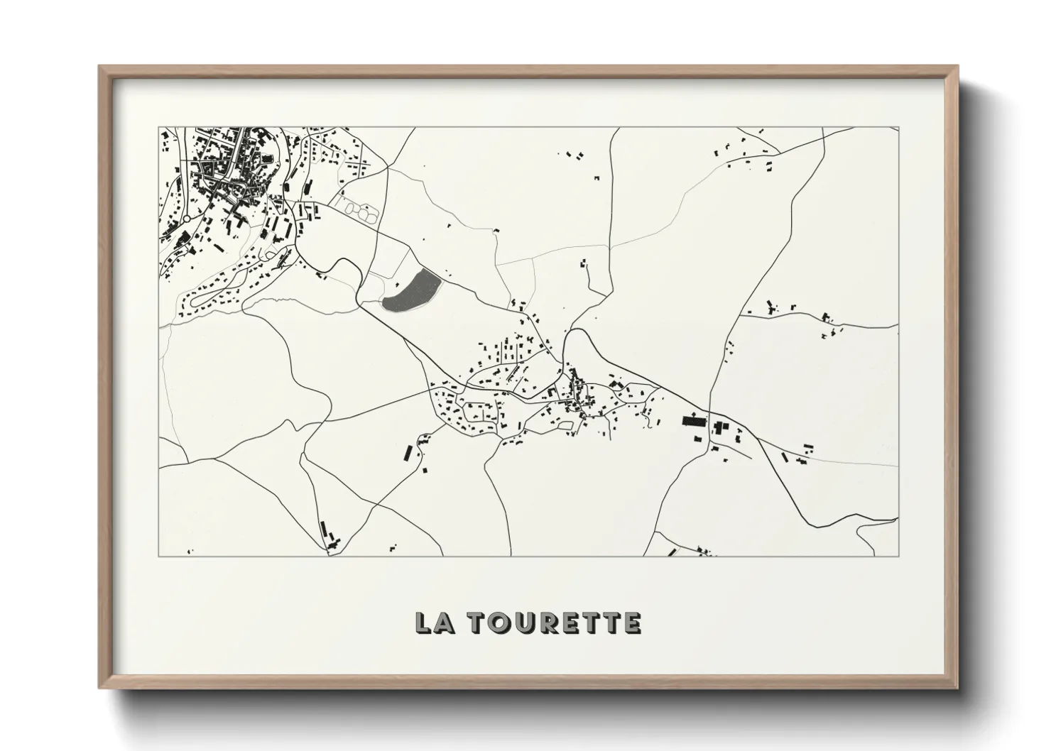 Une affiche de carte sur La Tourette