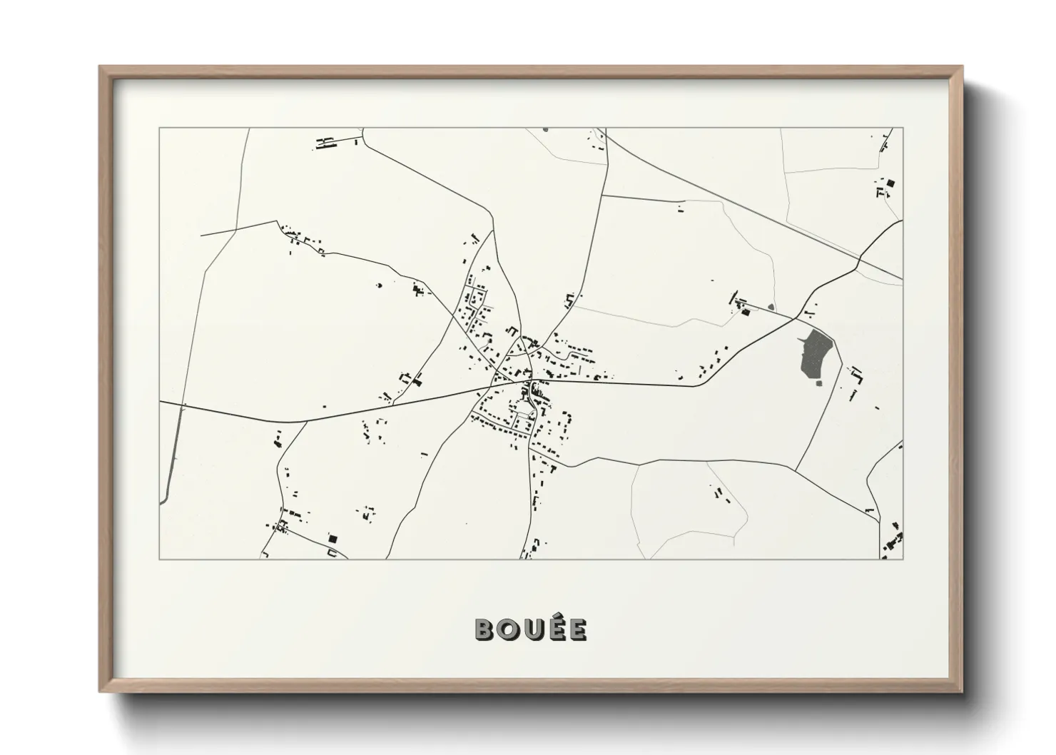 Une affiche de carte sur Bouée