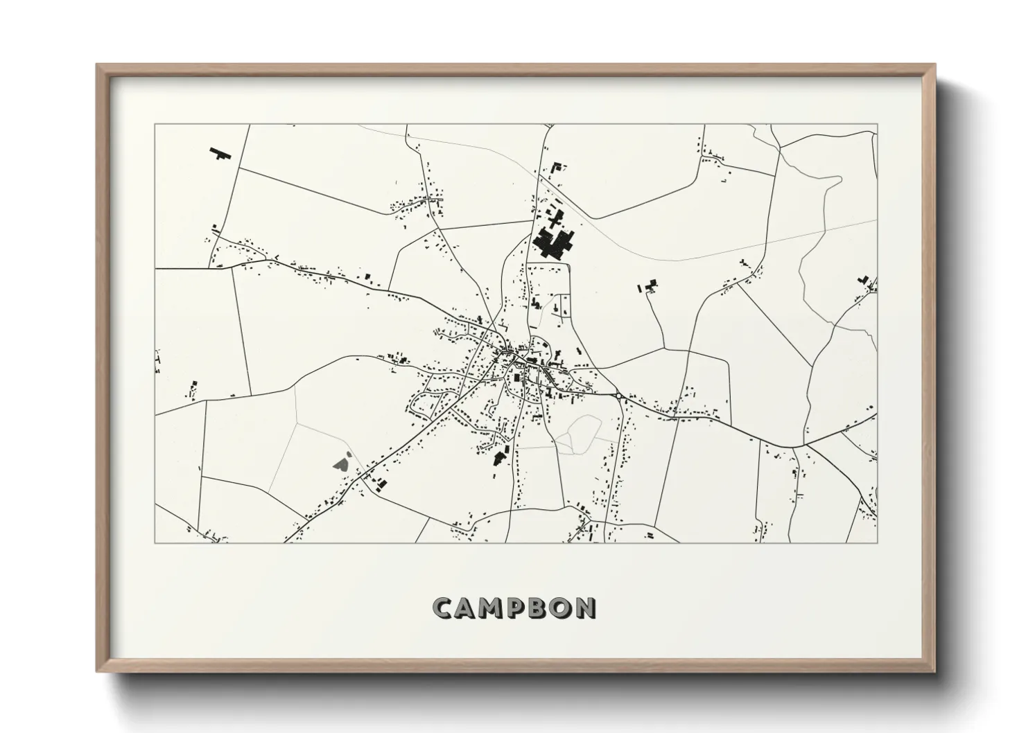 Une affiche de carte sur Campbon