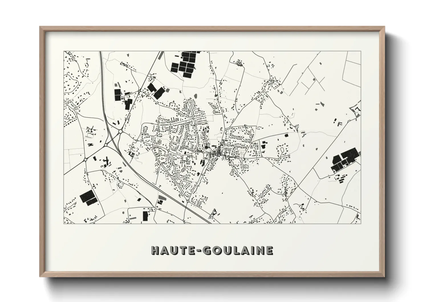 Une affiche de carte sur Haute-Goulaine