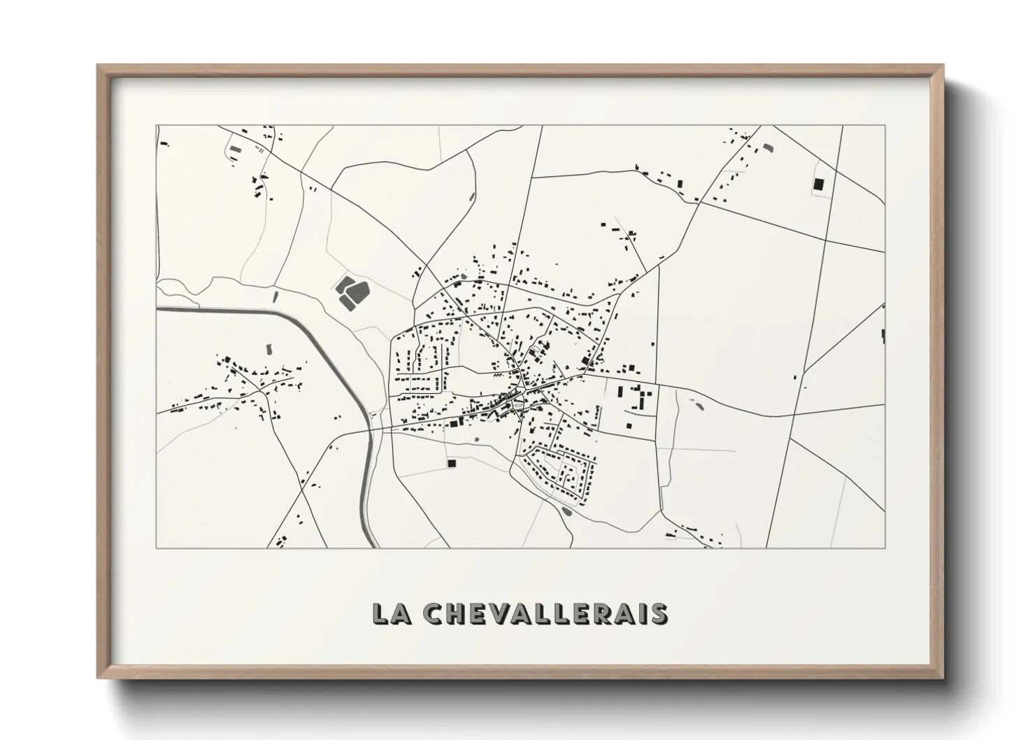 Une affiche de carte sur La Chevallerais