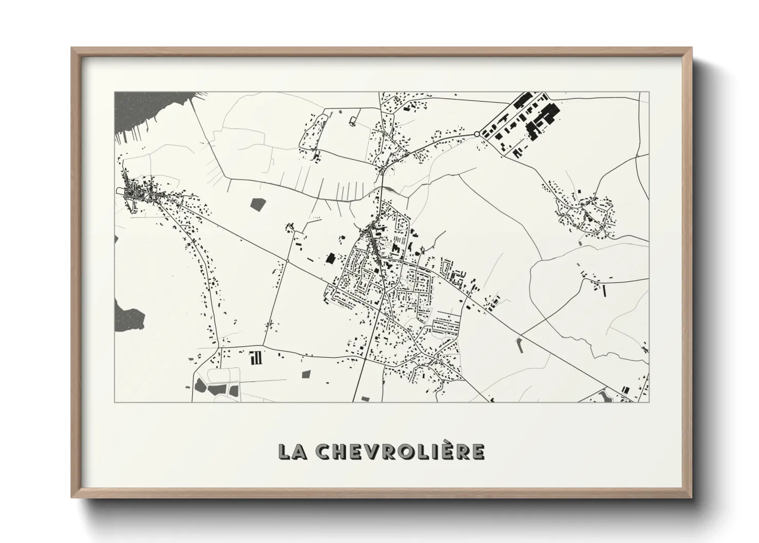 Une affiche de carte sur La Chevrolière