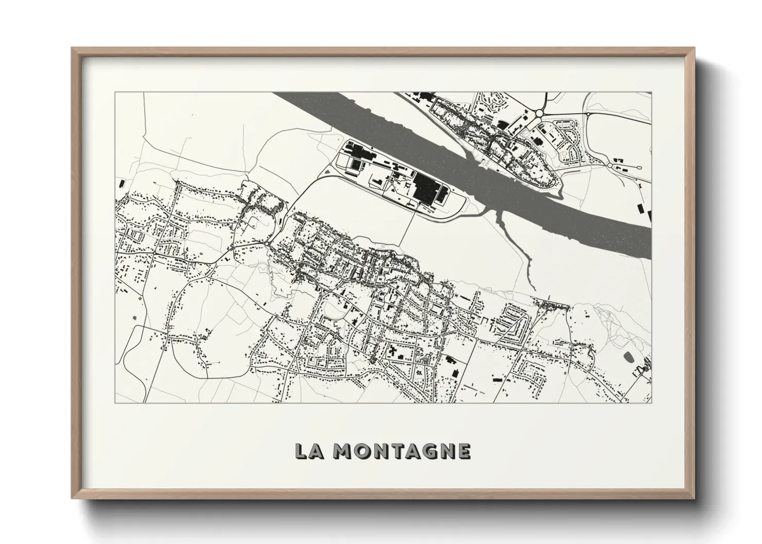 Une affiche de carte sur La Montagne