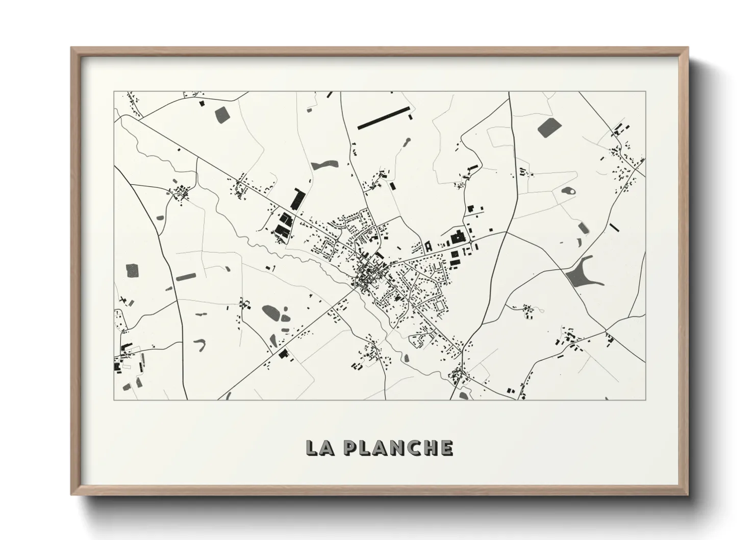 Une affiche de carte sur La Planche