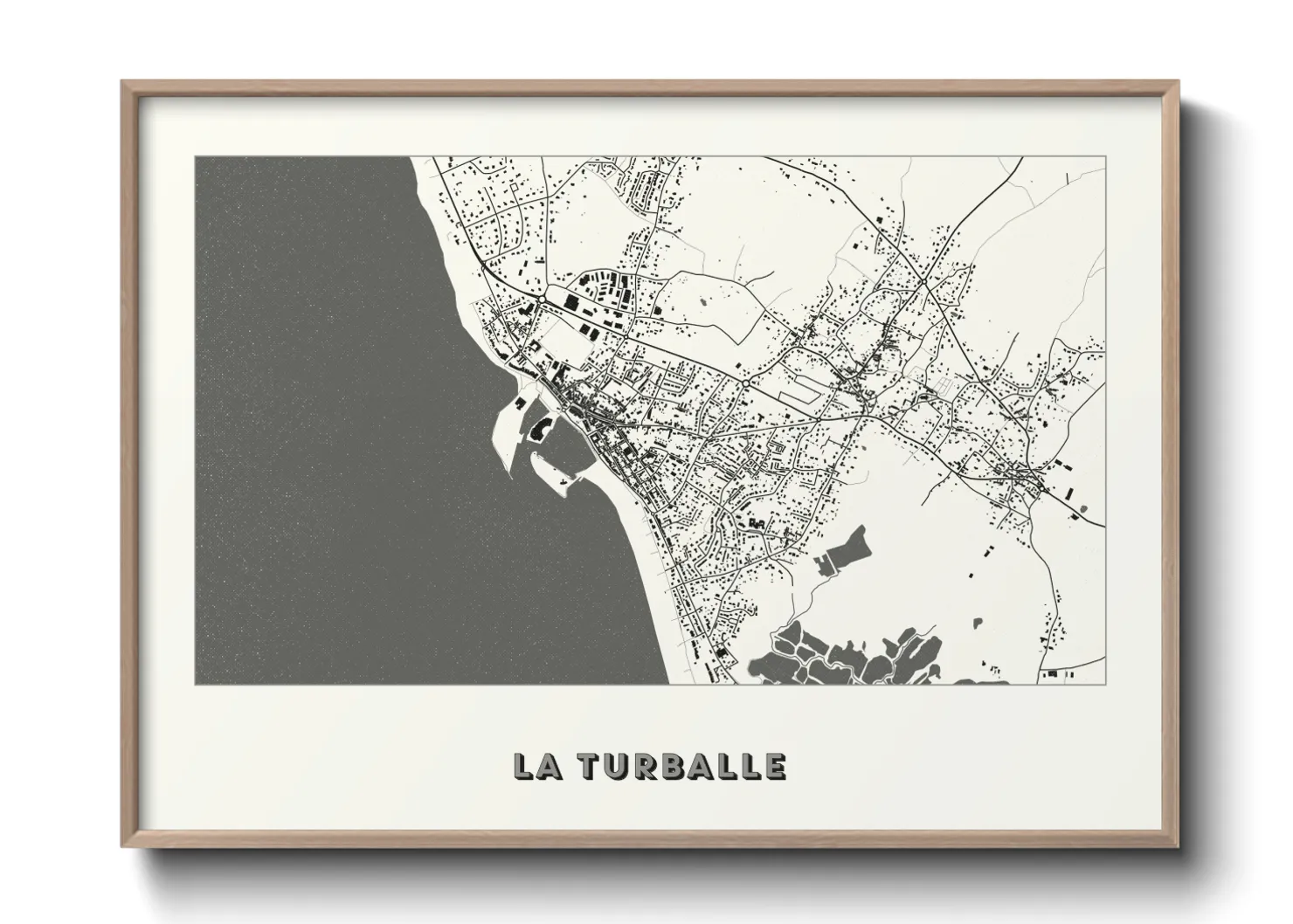 Une affiche de carte sur La Turballe
