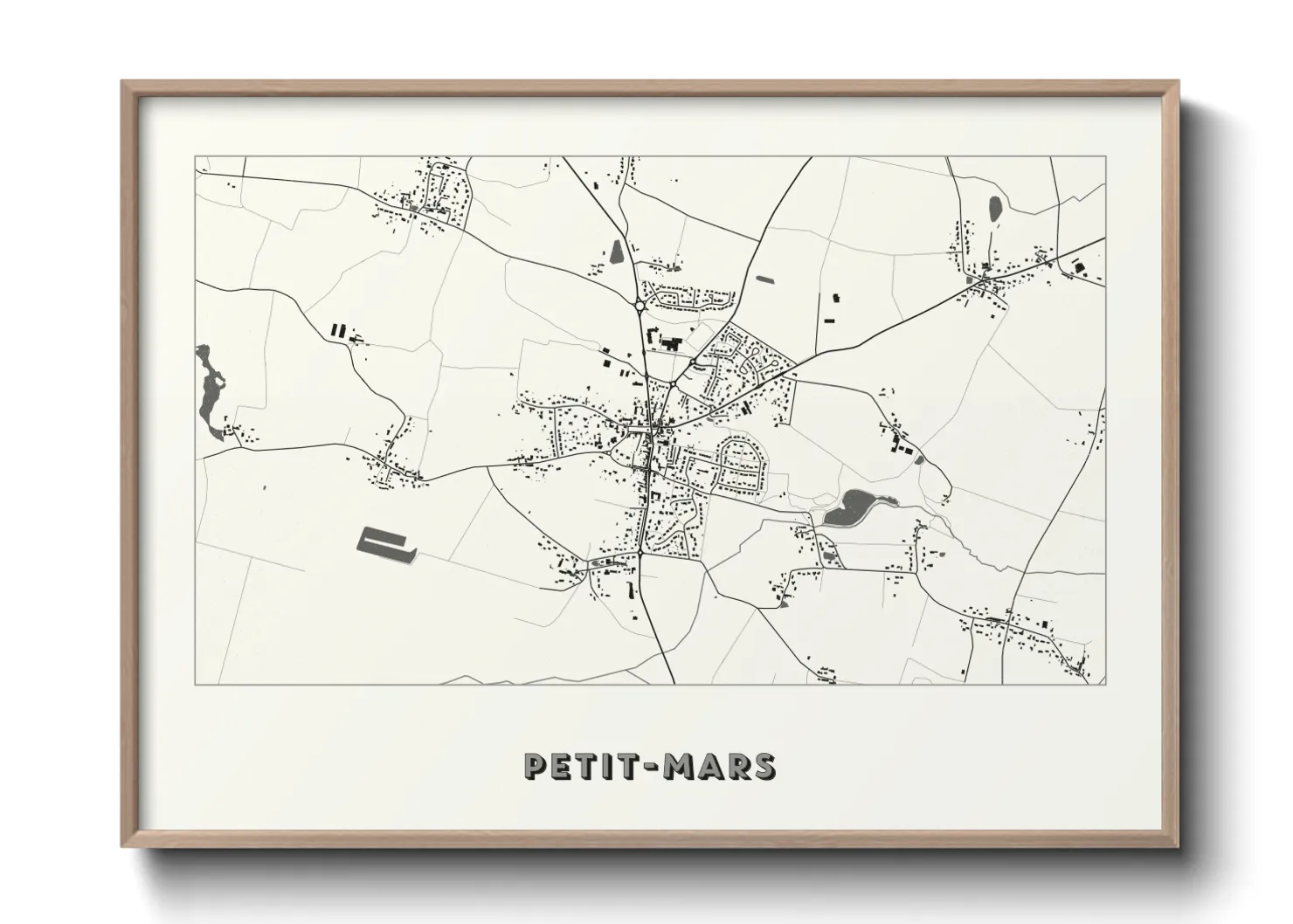 Une affiche de carte sur Petit-Mars