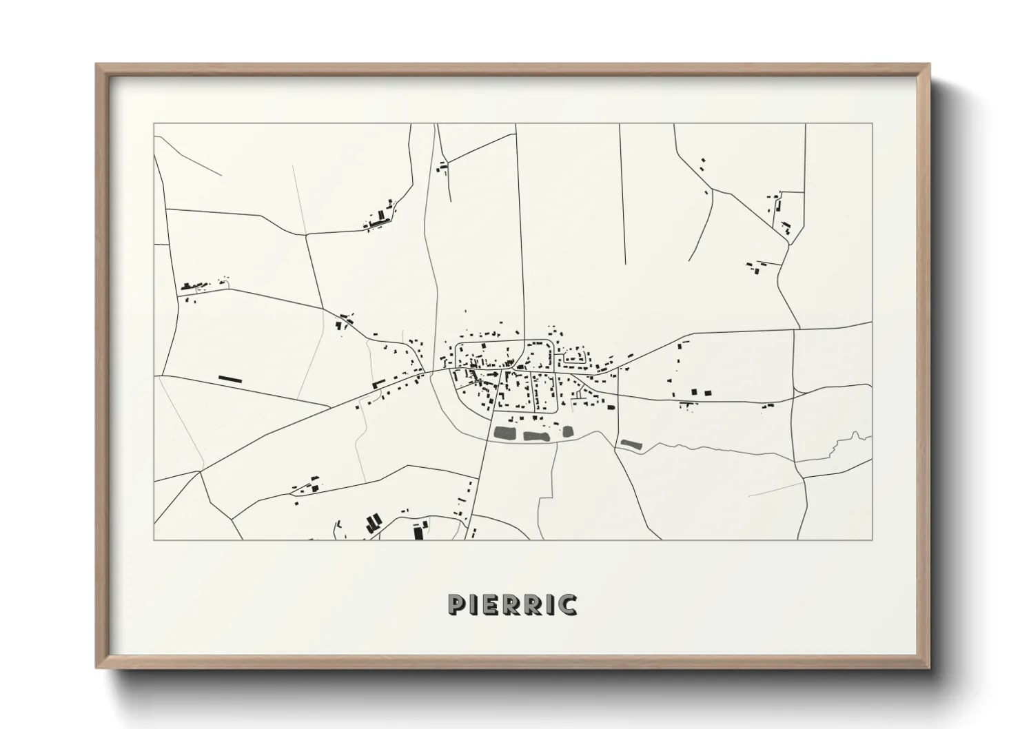 Une affiche de carte sur Pierric