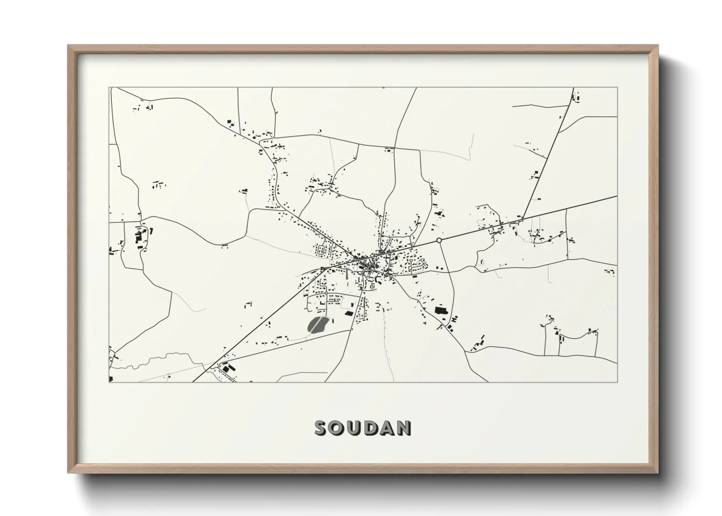 Une affiche de carte sur Soudan