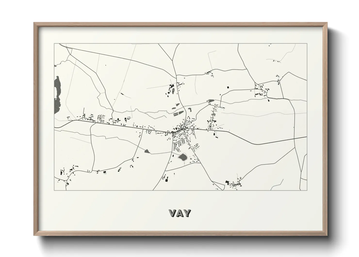Une affiche de carte sur Vay