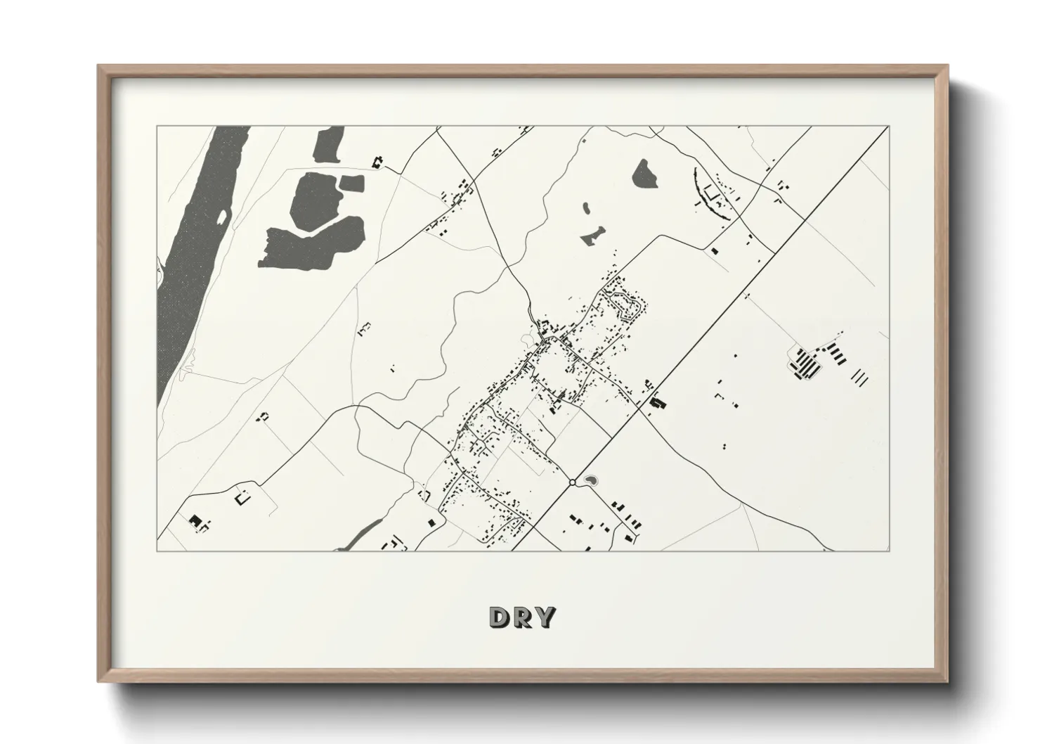 Une affiche de carte sur Dry