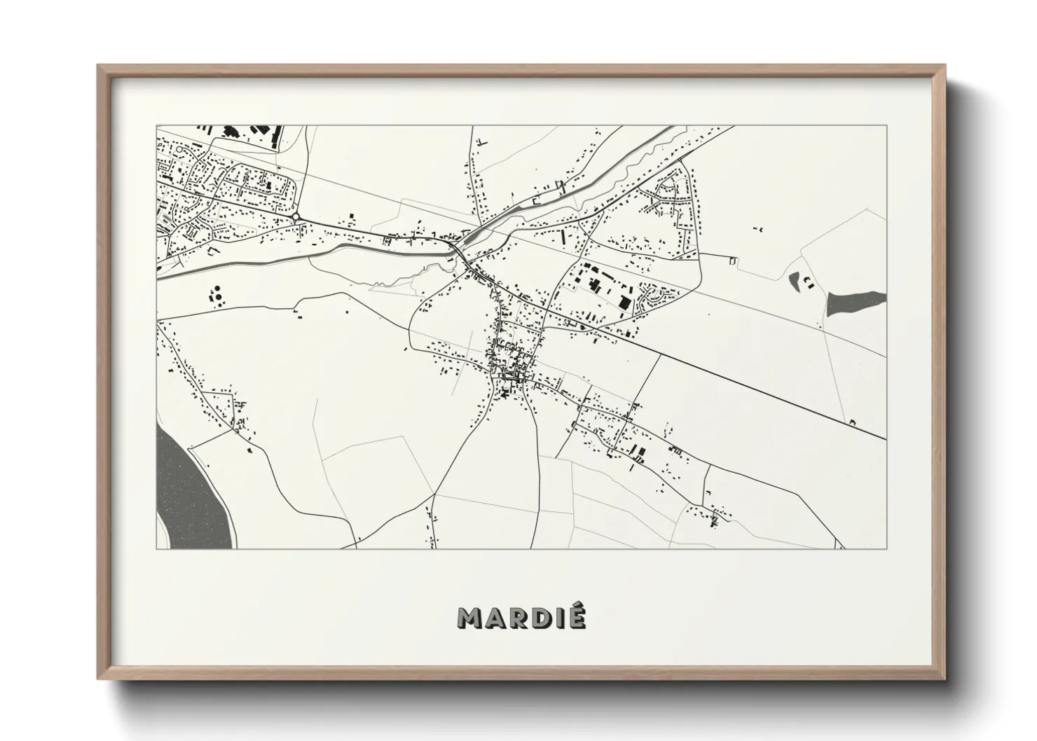 Une affiche de carte sur Mardié