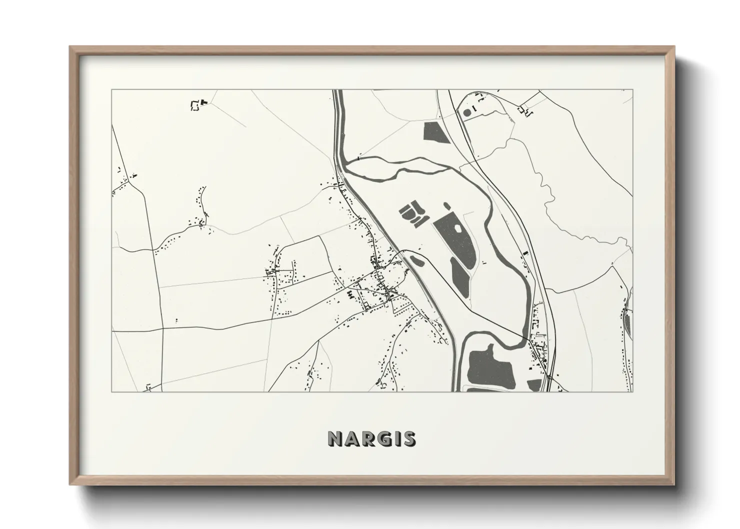 Une affiche de carte sur Nargis