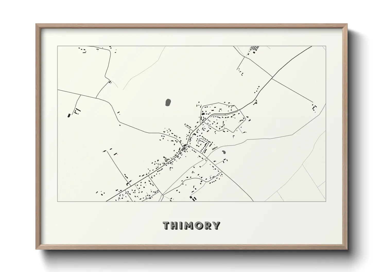 Une affiche de carte sur Thimory