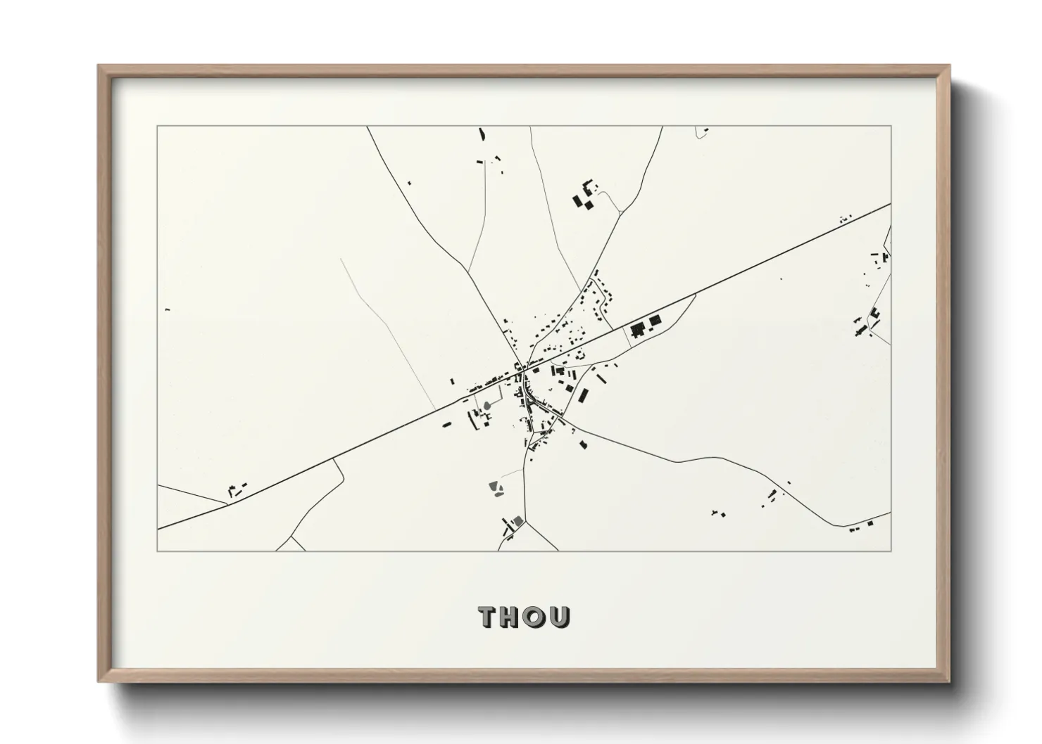 Une affiche de carte sur Thou