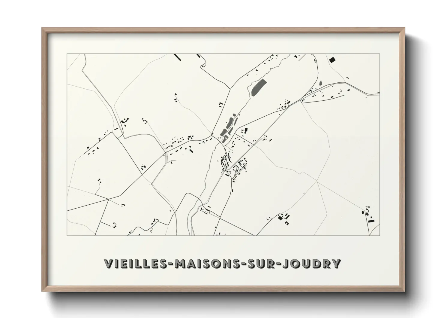 Une affiche de carte sur Vieilles-Maisons-sur-Joudry