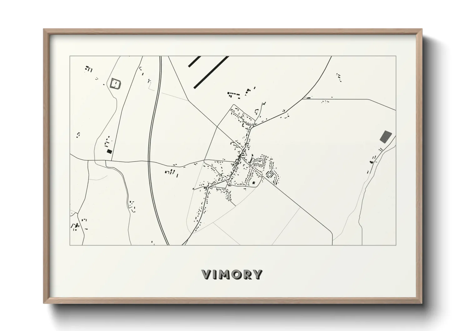 Une affiche de carte sur Vimory