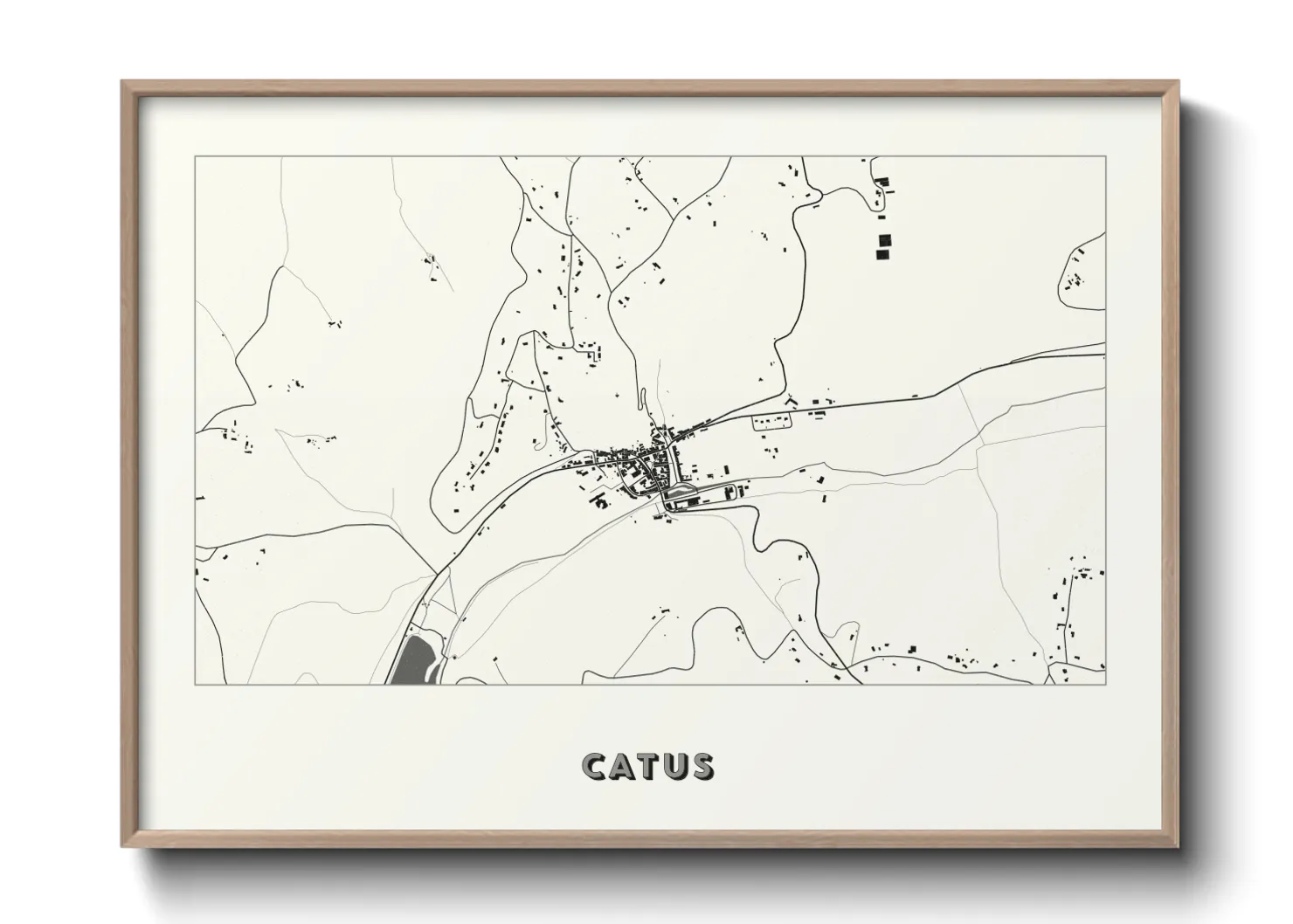 Une affiche de carte sur Catus