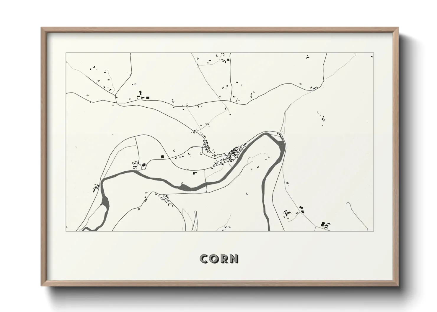 Une affiche de carte sur Corn